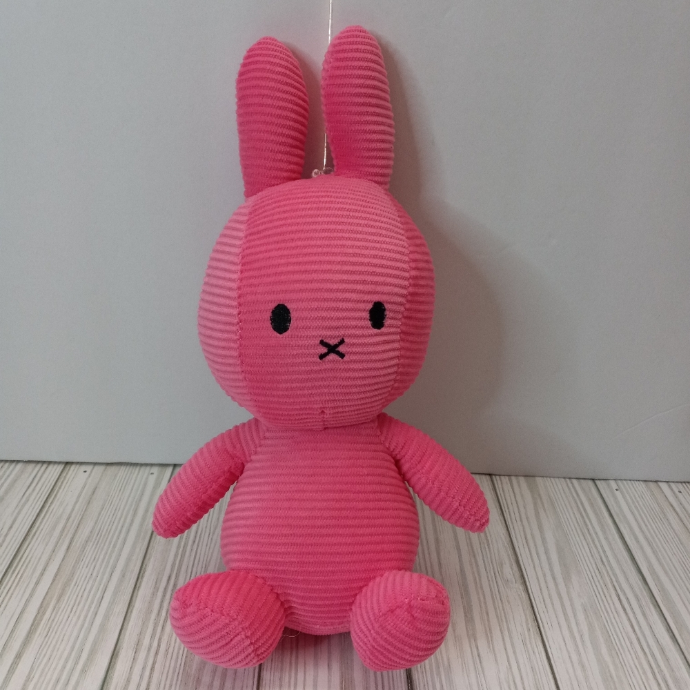 Miffy Corduroy Hot Pink Bunny Rabbit Plush Stuffed Animal